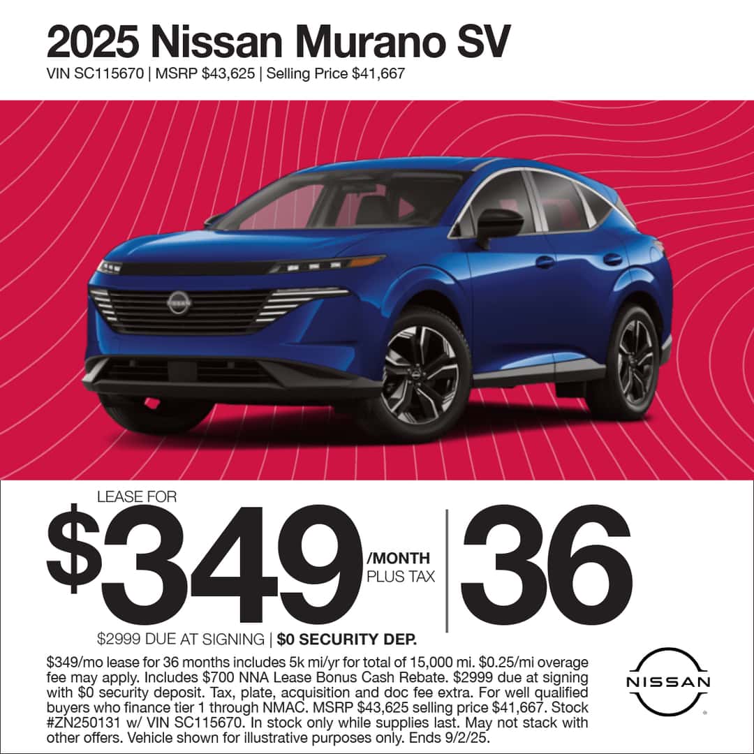 Nissan Monthly Specials