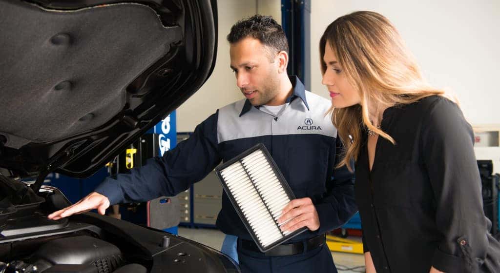 Acura Technician with client Jackson MS