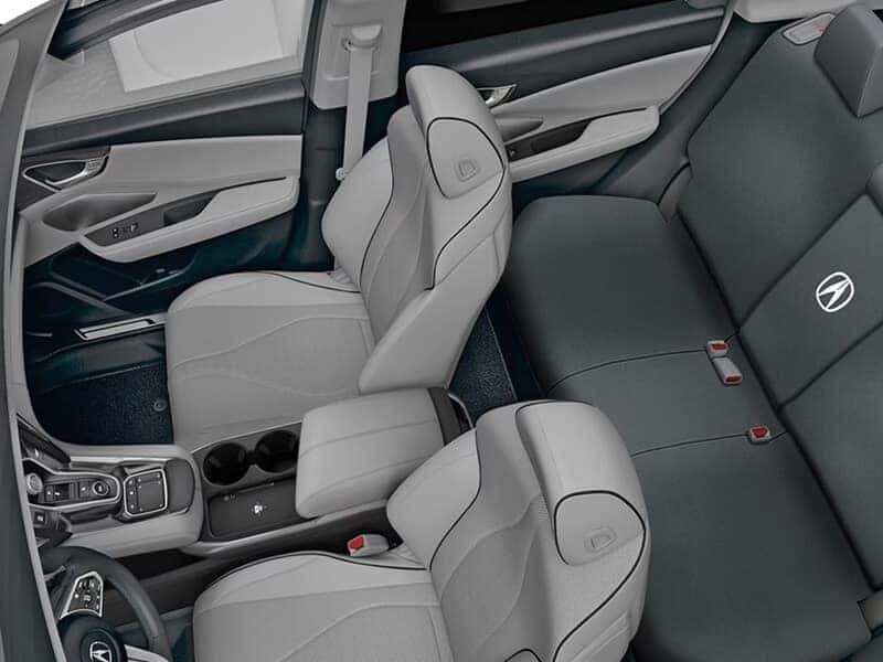 Bird's eye view of Acura RDX interior