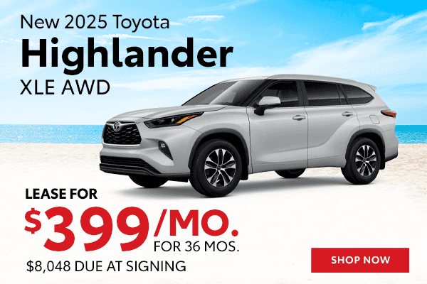 New 2025 Toyota Highlander XLE AWD