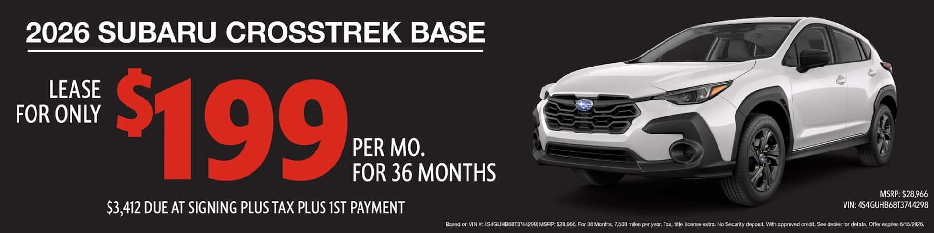 crosstrek offer