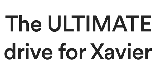 The Ultimate Drive for Xavier logo