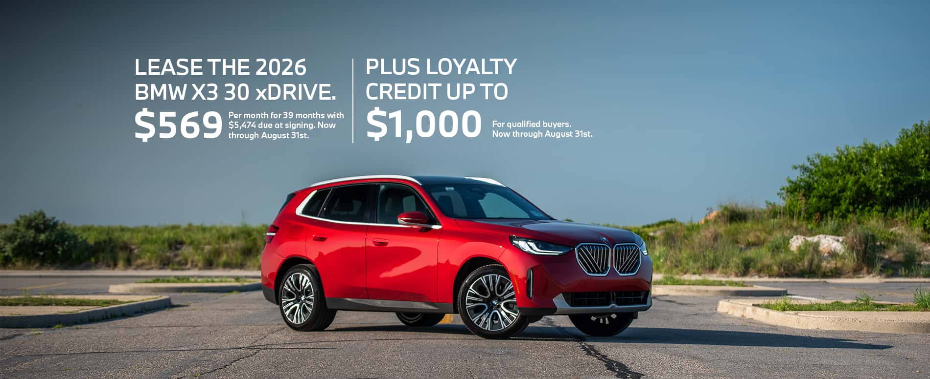 X3 Lease Offer