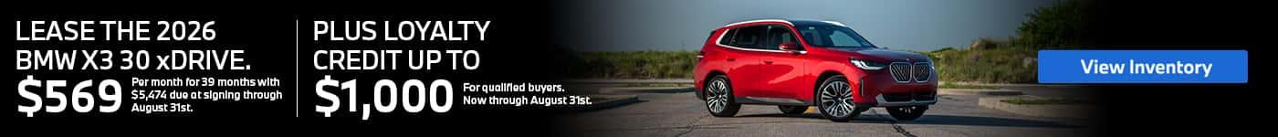 X3 Lease Offer
