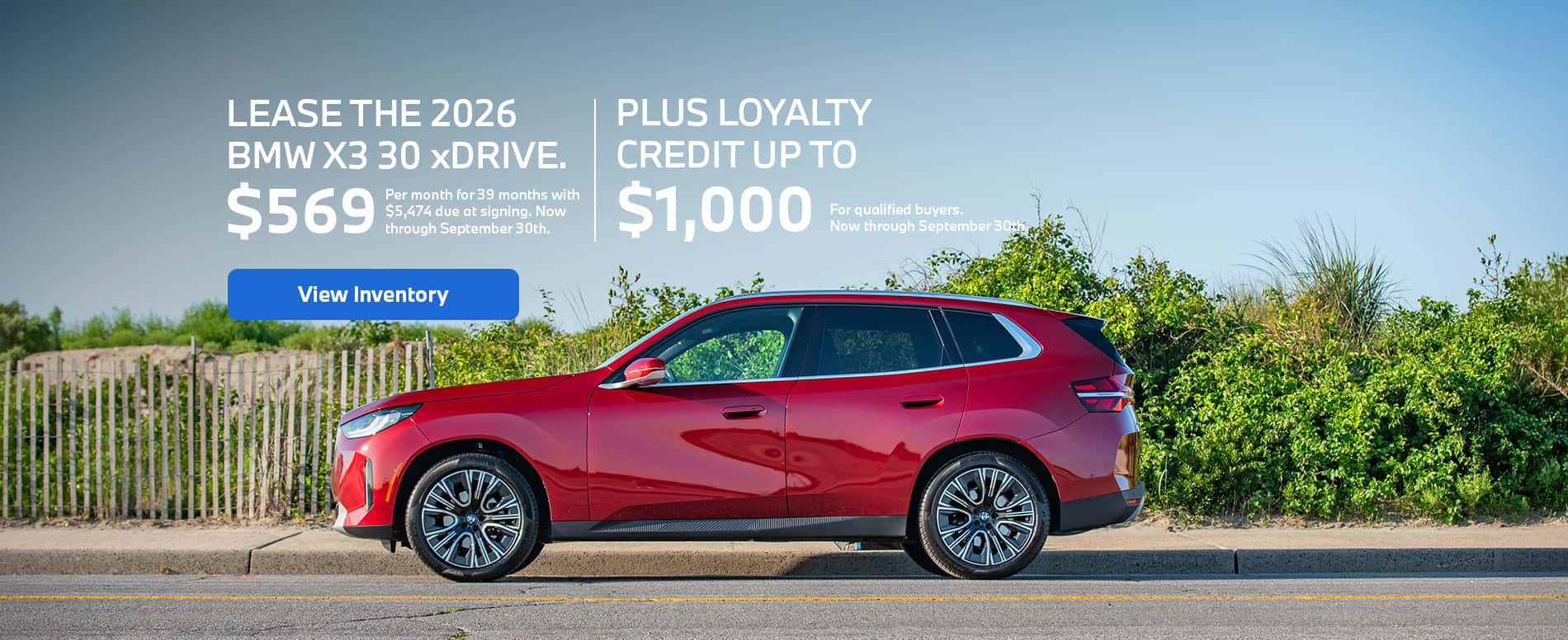 X3 Lease Offer