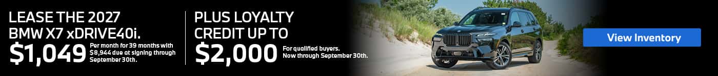 X7 Lease Offer