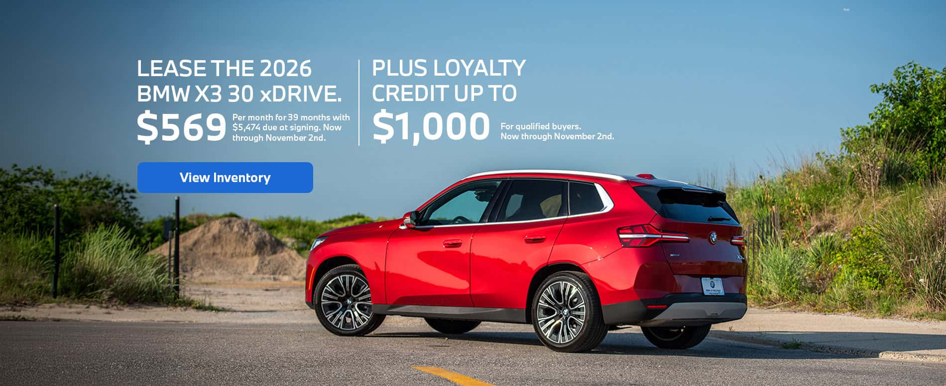 X3 Lease Offer