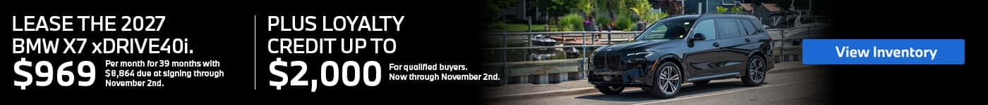 X7 Lease Offer