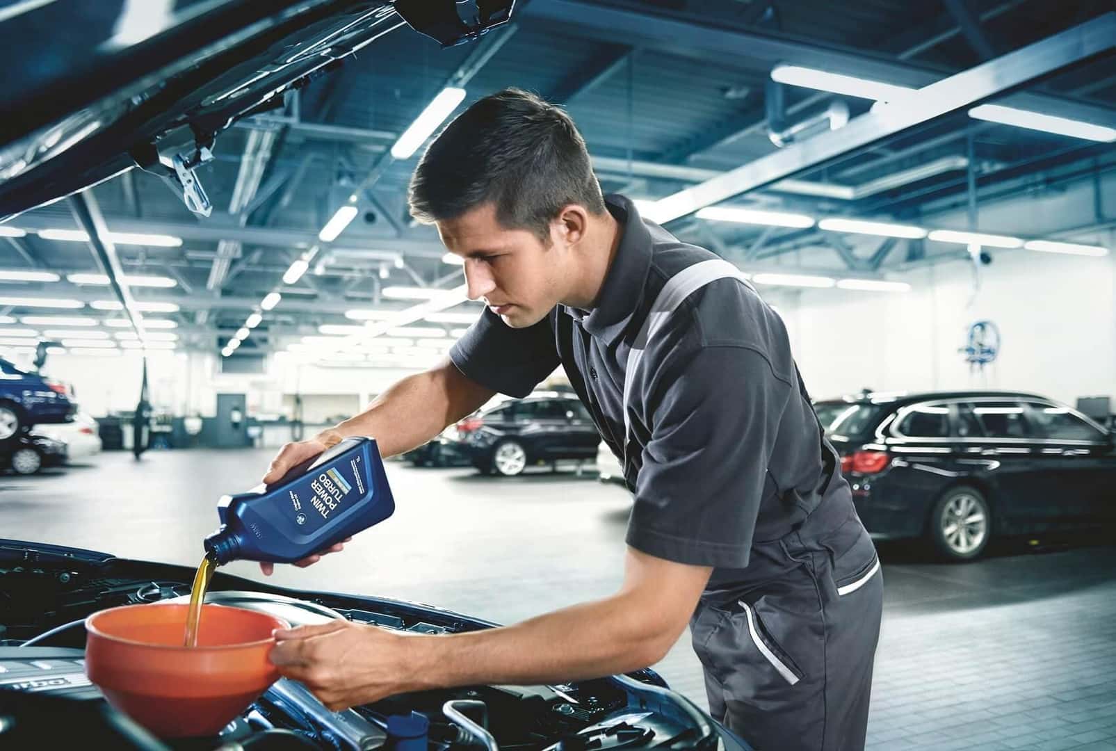 BMW Oil Change at Service Center