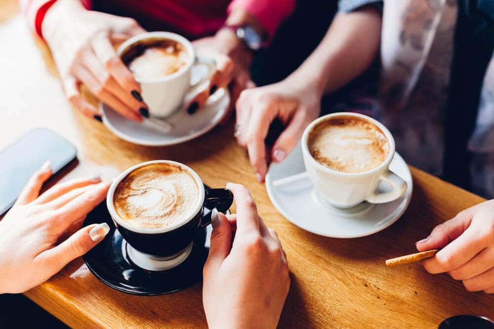 Enjoying Coffee