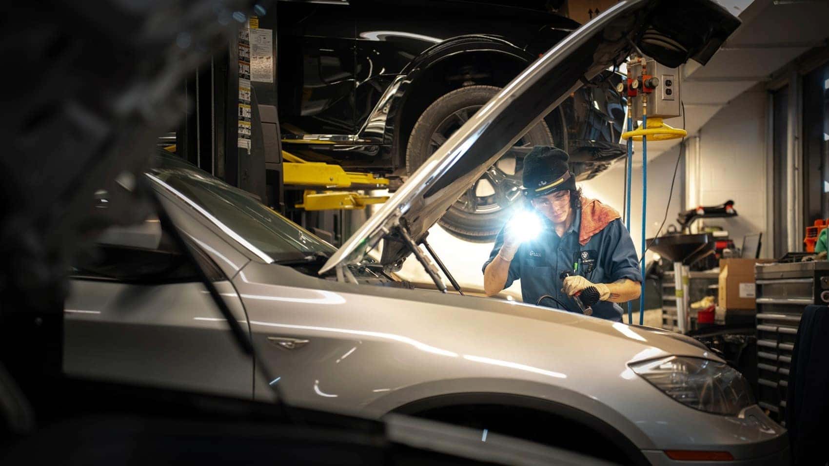 BMW Oil Change at Service Center