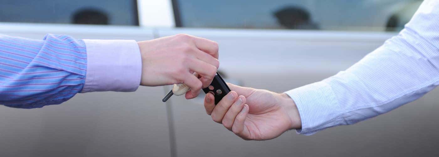 Handing over car keys