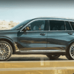 2021 bmw x7 black exterior parked