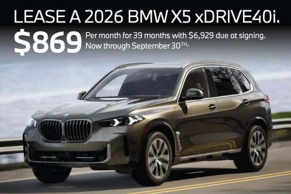  2026 BMW X5 xDrive40i.