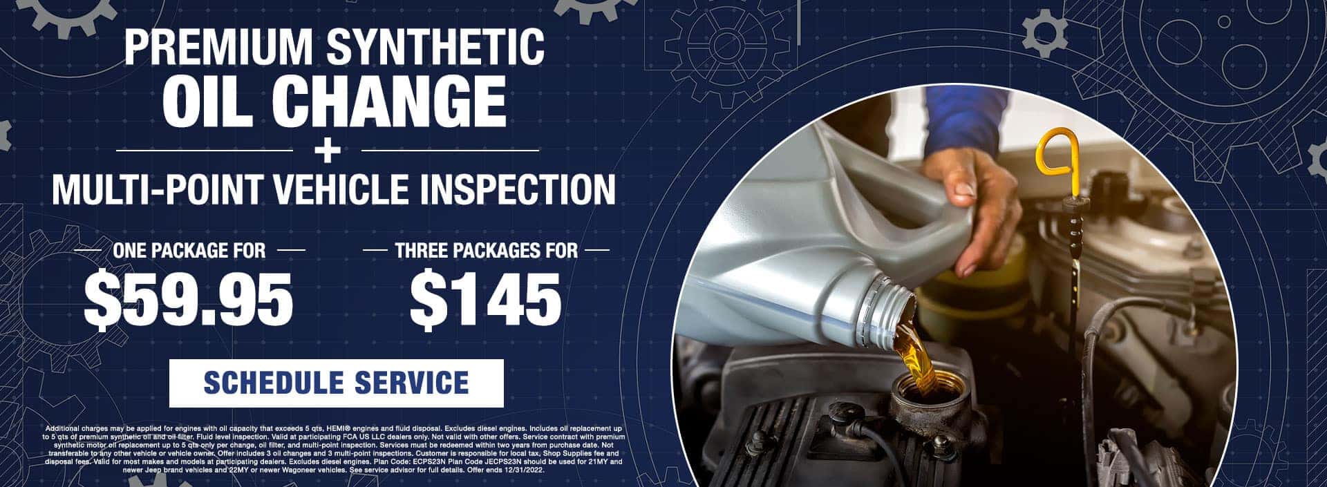 Premium Synthetic Oil Change + Multi-Point Inspection for $59.95 in Bonham, TX. $145 for 3