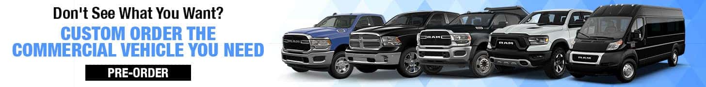 Don't See What You Want? Custom Order the Commercial Vehicle You Need
