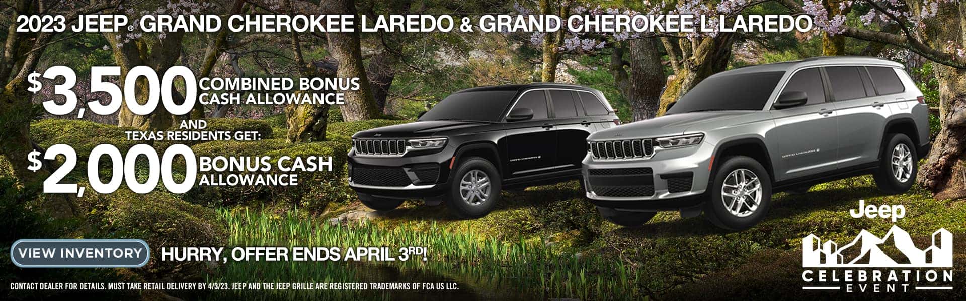 Texas residents save on 2023 Jeep Grand Cherokee & Grand Cherokee L Laredo