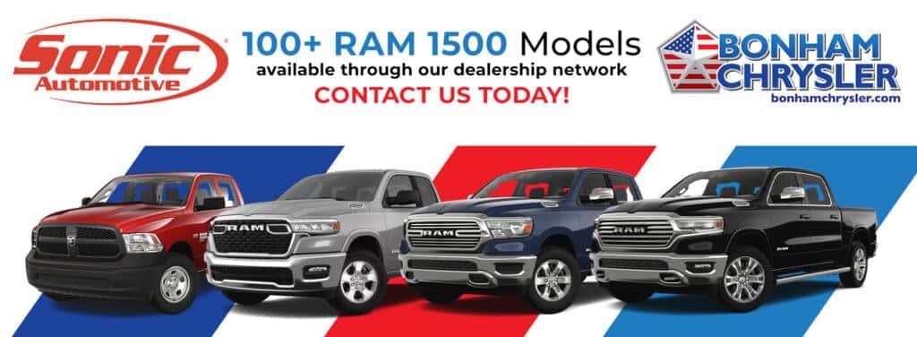 100+ Ram 1500 models available