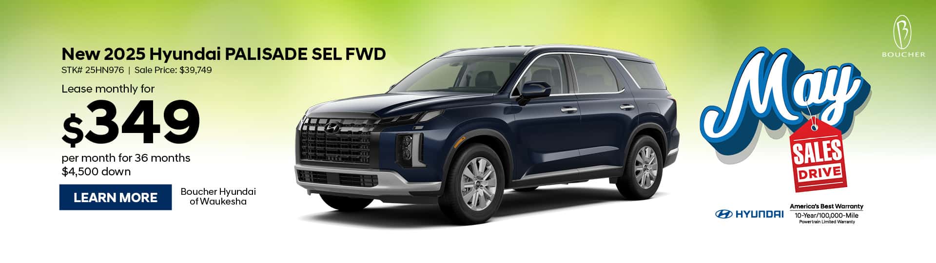 May 25 - 2025 Hyundai Palisade SEL FWD in Waukesha, WI
