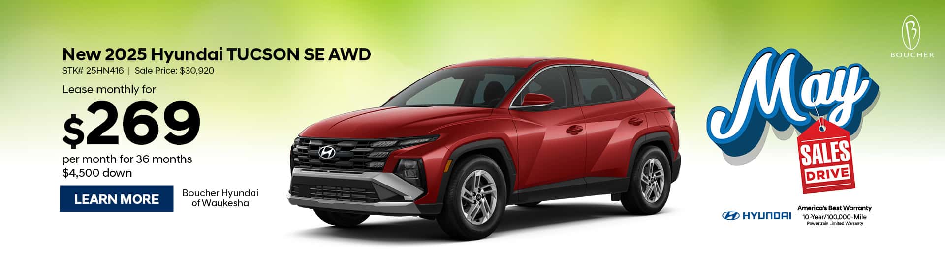 May 25 - 2025 Hyundai Tucson SE AWD in Waukesha, WI