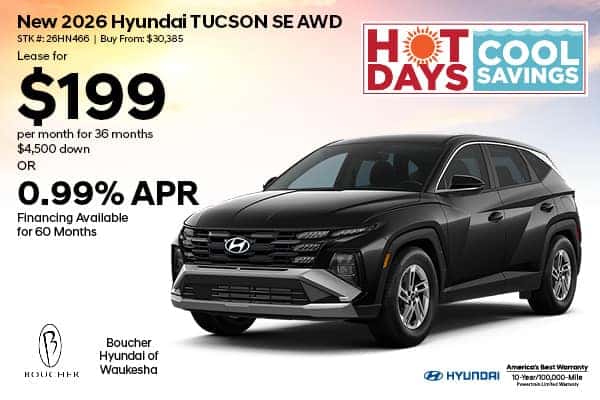 Save on a New 2026 Hyundai Tucson SE AWD!