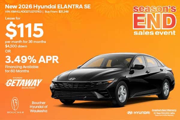 Save on a New 2026 Hyundai Elantra SE