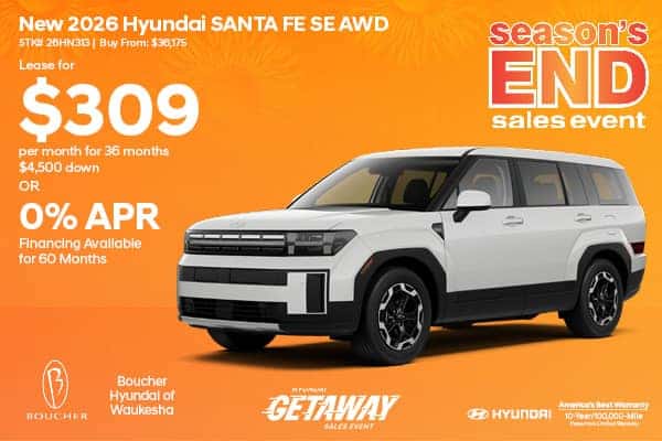 Save on New 2026 Hyundai Santa Fe SE AWD