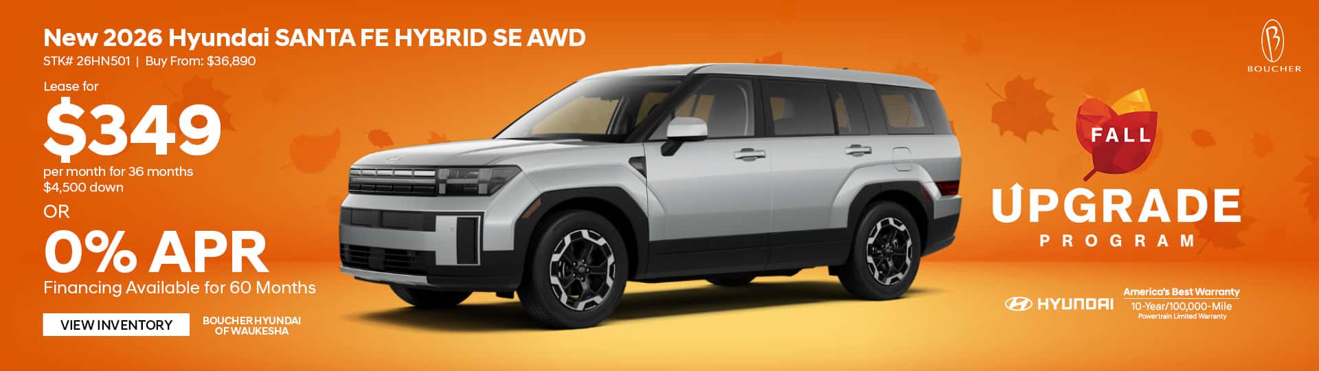 Save on the New 2026 Hyundai Santa Fe Hybrid SE AWD
