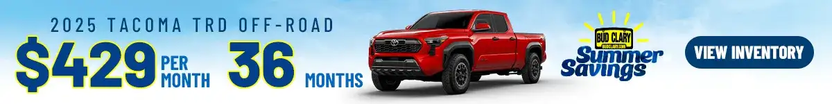 Bud-Clary_Toyota_Summer-Savings_1200x150_Tac-TRD