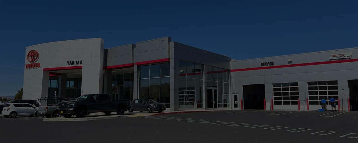 Front entrance of Bud Clary Toyota of Yakima service center
