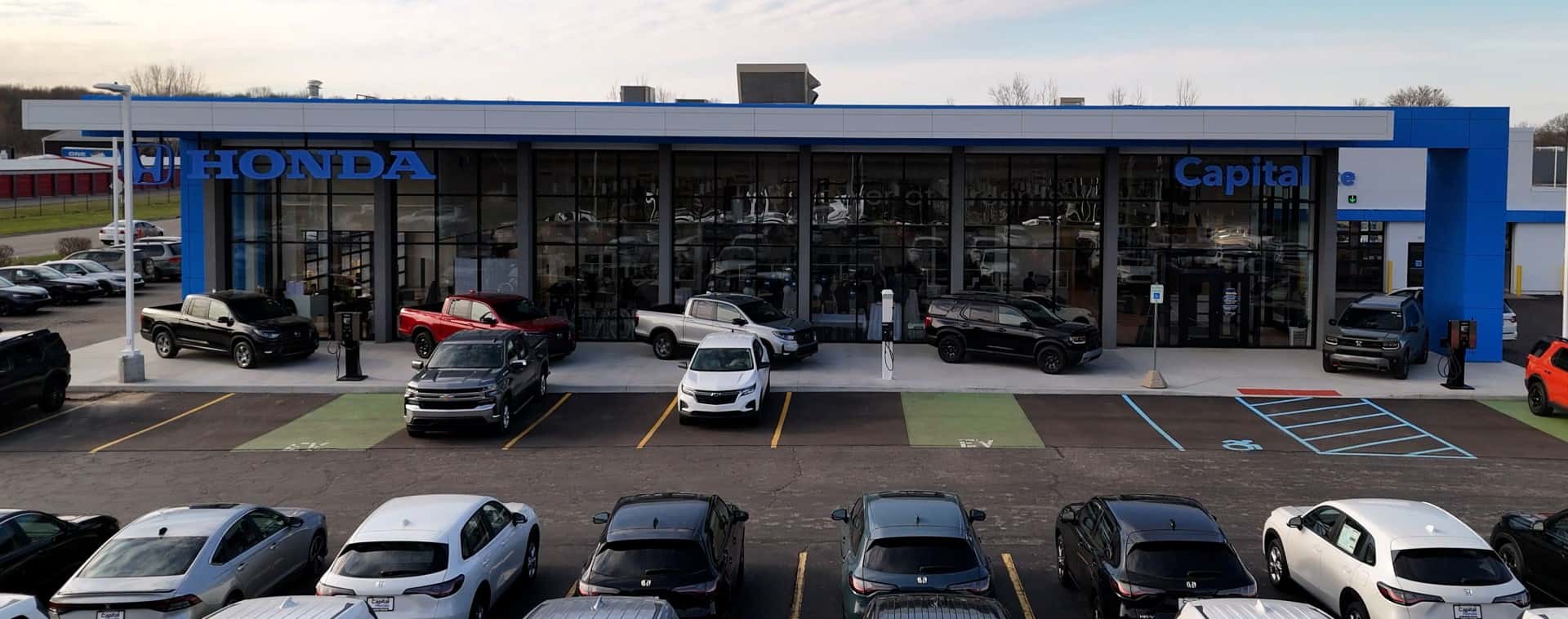 An exterior shot of a Honda vehicle.