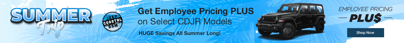 Get Employee Pricing PLUS on Select CDJR Models