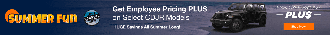 Get Employee Pricing PLUS on Select CDJR Models