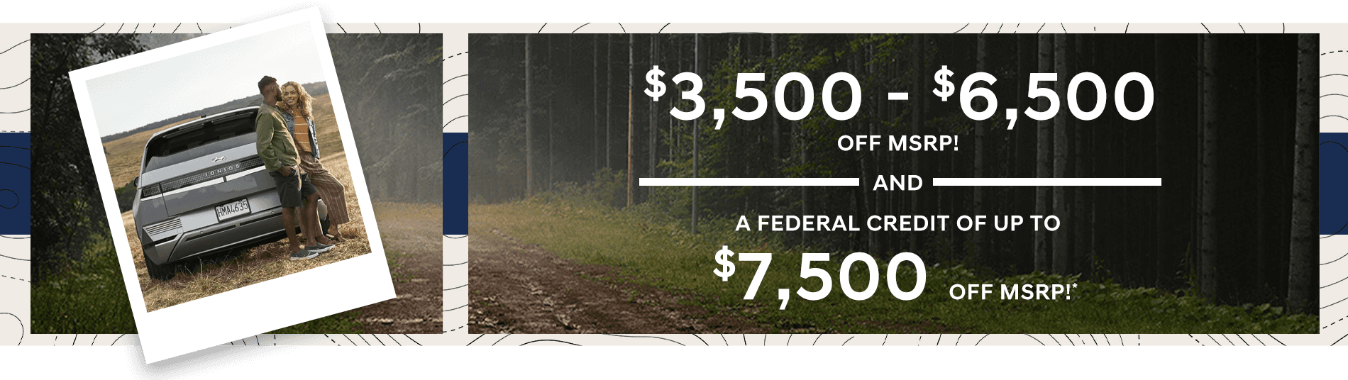 Federal Credit of up to $7,500 off MSRP
