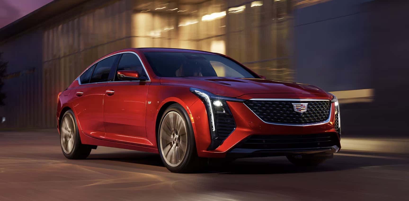 Cadillac CT5 front view road in Austin tx