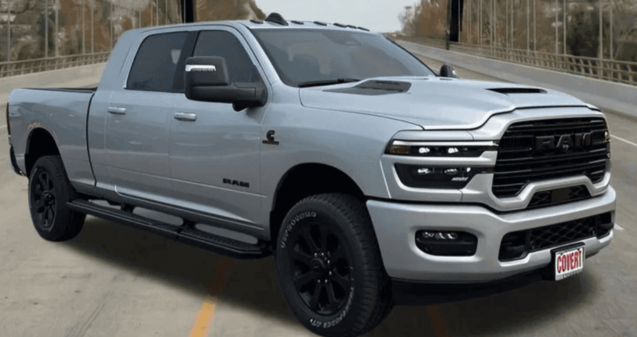 2026 Ram 2500 parked in front of Covert Bee Cave showroom in Austin, Texas