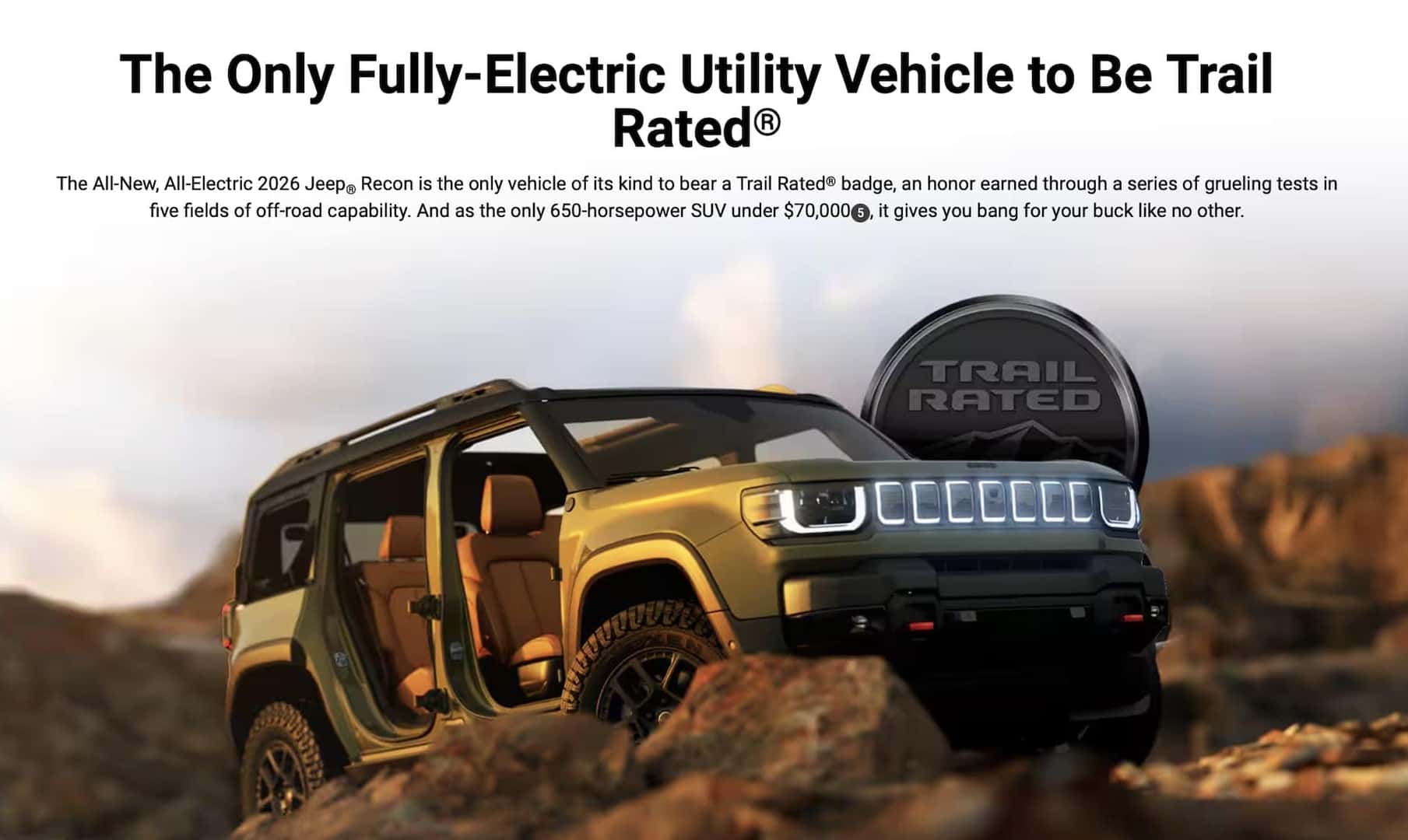 2026 Jeep Recon Custom Order Austin dealer