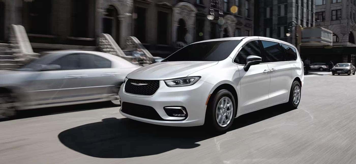 2026 Chrysler Pacifica driving on Austin tx road