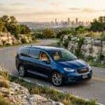 Chrysler Pacifica 100th Anniversary Edition on an austin texas road