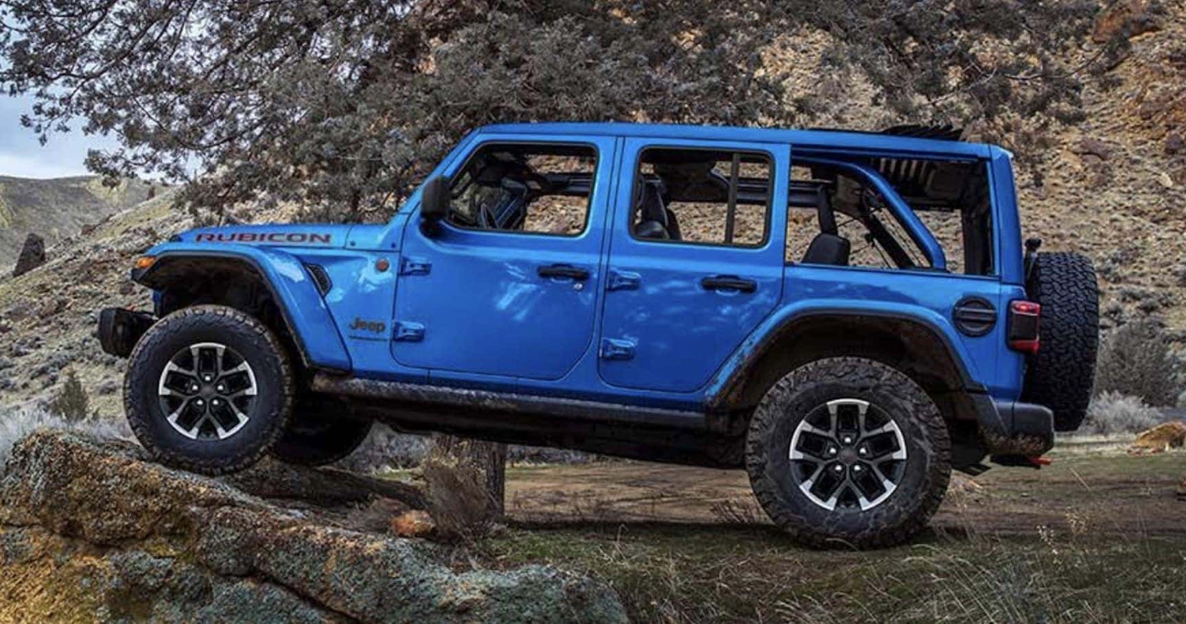 2026 Jeep Wrangler interior with 12.3-inch Uconnect 5 touchscreen
