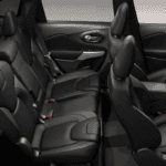 2019 Jeep Cherokee interior in black leather