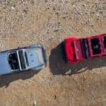 2020 Jeep Gladiator aerial shot