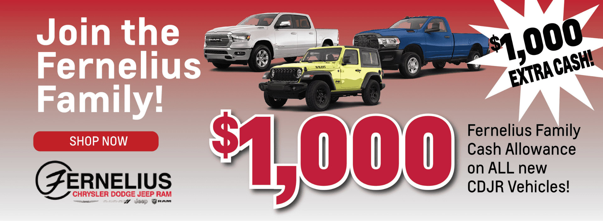 Fernelius Chrysler Dodge Jeep Ram CDJR Dealer in Cheboygan, MI