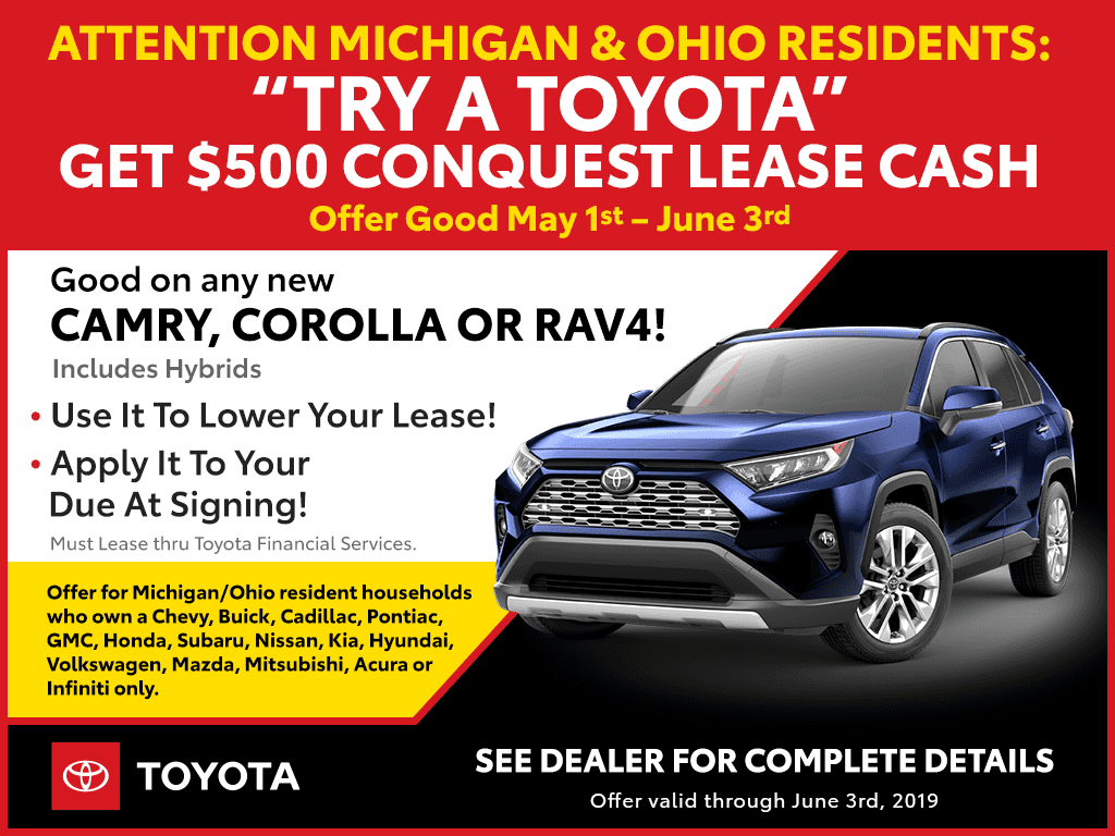 Try a Toyota Conquest OFFER
