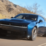 2025 Dodge Charger Daytona EV driving on the road