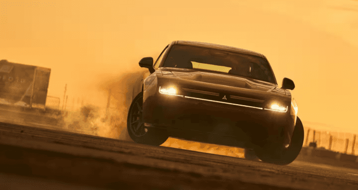 2025 Dodge Charger Daytona EV in the sunset