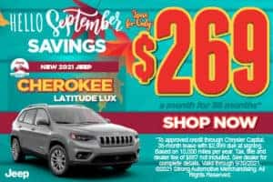 New 2021 Jeep Cherokee Latitude Lux - $269 / mo ACT NOW