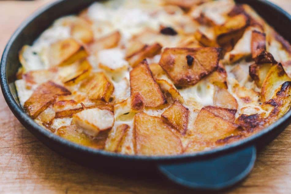 Potato and sausage frittata