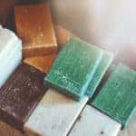Homemade natural soap bars