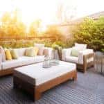 design and furniture in modern patio